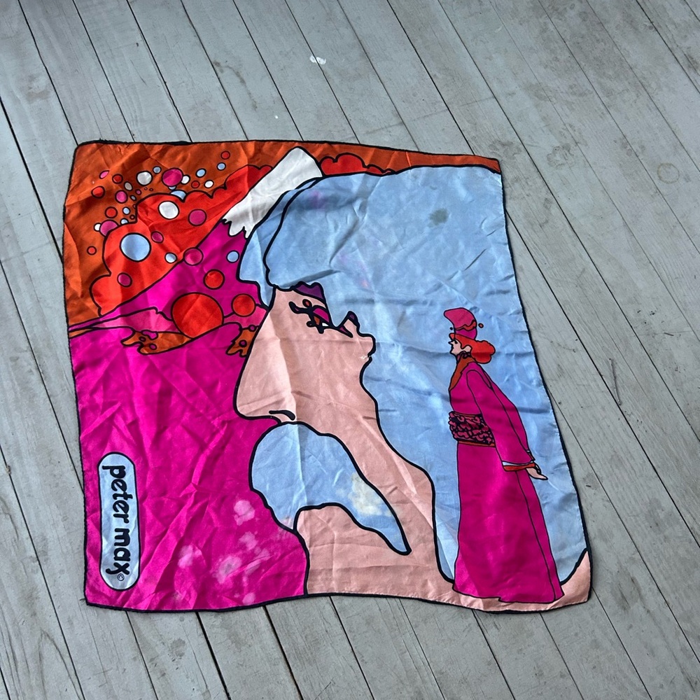 Peter Max Ultra Rare Silk Scarf
